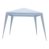 Gazebo Rafia 2,4×2,4mts Acero Polietileno Color Blanco