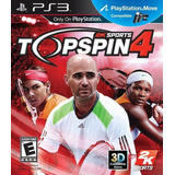 Juego Original Físico Ps3 Top Spin 4