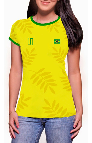 Camisa Seleção Brasileira Copa Qatar Personalize Nome E N° 