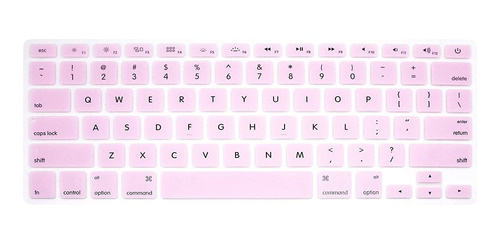 Funda Silicona Para Teclado Macbook Air 13  | Rosa Claro