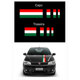 Kit Adesivos Italia Capo E Traseira Fiat Palio Ca7694