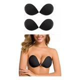 Brasier Bra Push Up Escote Profundo Straple Sin Espalda