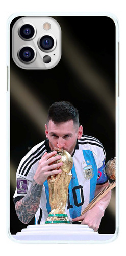 Capinha Messi Beijo Taça Futebol Capa De Celular