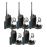 5 Radios Uhf Pro1000 16 Canales Compatible Kenwood Motorola