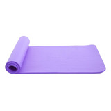 Mat Yoga Colchoneta 185x61 Cm Espesor 10mm Pilates Ejercicio Color Violeta