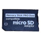 Adaptador Memory Stick  Pro Duo Compatível Psp Micro Sd 