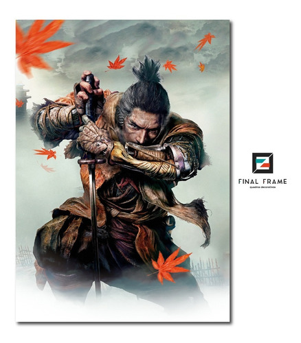 Pôster Arte Sekiro Sony Playstation 4 Ps4 29,7x42cm