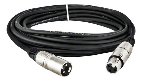 Cabo Xlr Macho X Xlr Balanceado Profissional - 1 Metro