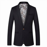 Saco Blazer Embroidered Caballero Slim Fit Premium Con Forro