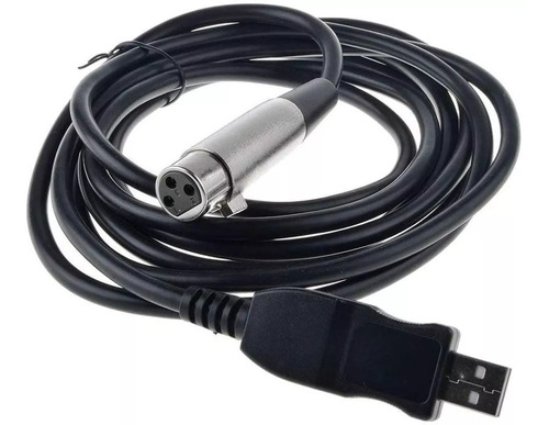 Cable Usb A Canon 3 Mts Microfono A  Pc Audio Notebook