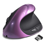 Mouse Ergonómico, Mouse Vertical Pequeño Recargable Con 6 Bo