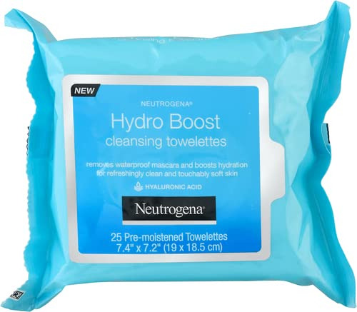 Neutrogena Hydro Boost Toallitas Limpiadoras Faciales, 25 E.