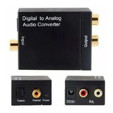 Adaptador Conversor Ótico Toslink E Coaxial Digital Para Rca