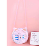 Bolso Cartera Bandolera Peluche Felpa Diseño Gato Catlover