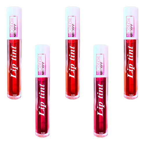 Kit 5 Lip Tint Alta Qualidade Color Dry Pro