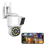 Cámara De Seguridad 2mp 1080p Con Alarma Ip Exterior 360°