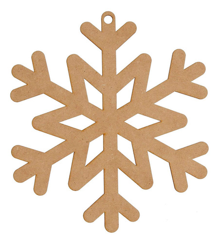 Copo Nieve Mdf Natural Colgante Esfera Navidad 20cm Mylin 3p Color Mod. A