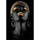 Diamante Paint Kit 5d Mujer Africana Negra 40x60 Cm