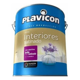 Latex Pintura Plavicon Interior Satinado 20 Lts Color Blanco
