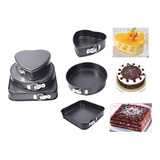 Set 3 Moldes Variados Repostería Queque Tortas Antiadherente