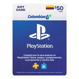 Tarjeta Psn $50 Usd Para Cuenta Colombiana Ps4 - Ps5