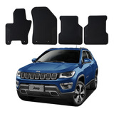 Conjunto Tapete Borracha 4 Peças Jeep Compass Longitude 2018