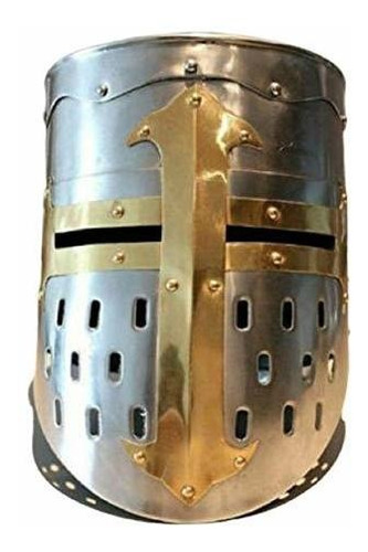 Arma Y Armadura - Casco De Cruzado Medieval Portátil Casco D