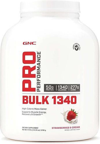 Gnc Pro Performance Bulk  - Fresas Y Crema, 9 Porciones, Ap.