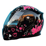 Casco Para Mujer Abatible De Moto Sweet