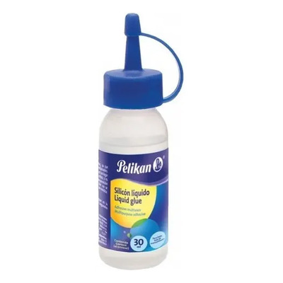 Silicon Líquido Pelikan 180ml No Tóxico Pack 6 Manualidades Papel Foamy