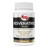 Resveratrol Plus 60 Cápsulas Vitafor Sem Sabor
