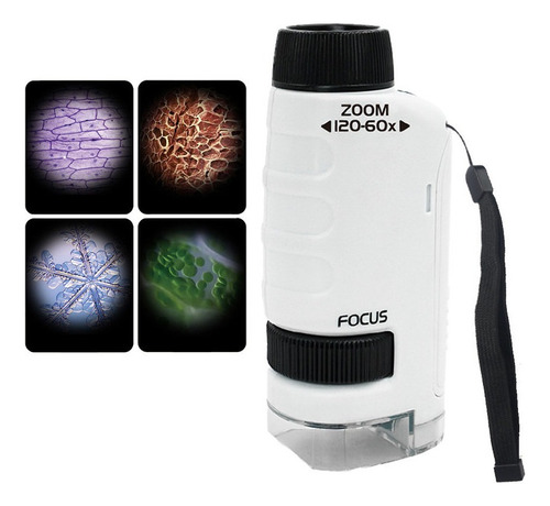 Children's Science Microscope 60-120x With Led Light