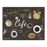 Adesivo Parede Painel Café Cafeteria Gourmet 2,15x1,46m M100