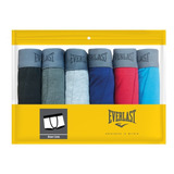 Boxer Ajustado Corto Multicolor 6 Pzs - Everlast Underwear