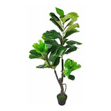 Planta De Ficus Lyrata De Violín Artificial Grande De 120 Cm