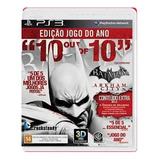 Jogo Seminovo Batman Arkham City Edição Jogo Do Ano Ps3