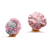 2 Gorras Ducha Baño Sanrio Hello Kitty Melody Impermeable 