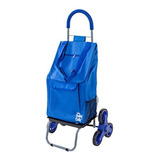 Escalera Trolley Dolly, Blue Shopping Grocery Carrito