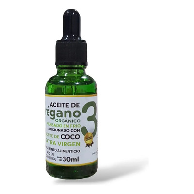 Aceite De Orégano Y Coco Extra Virgen Orgánico 30 Ml | Meses sin interés