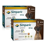 2 Cxs Antipulga Simparic 120mg 40 A 60kg - 3 Comp Original 