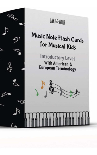 Lark And Wolf Music Flash Tarjetas Para Piano Niños (termino
