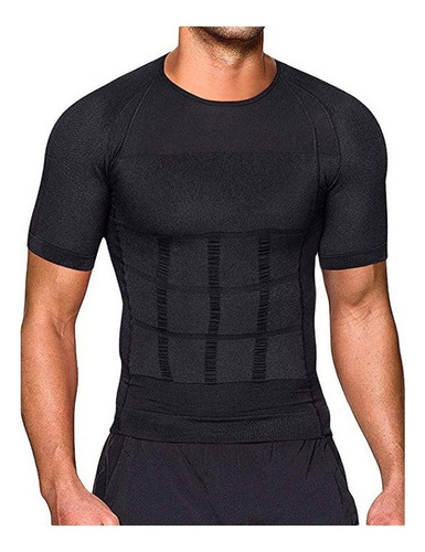 Camiseta Masculina Modeladora De Cuerpo De Compresión