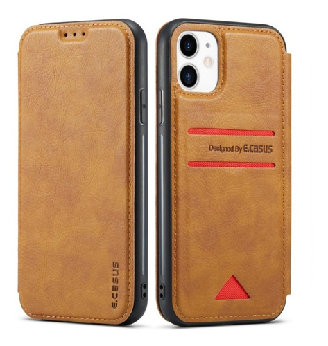 Funda Para Case iPhone Modelos Tipo Piel Cartera Imantado