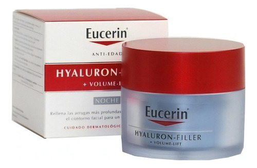 Crema De Noche Eucerin Hyaluron Filler+volume Lift Para Todo Tipo De Piel De 50ml