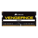 Memoria Ram Sodimm Vengeance Color Negro 16gb 1 Corsair Cmsx16gx4m1a2400c16 Para Notebook