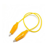 Conector Pinza Caiman Con Cable 30cm - Amarillo