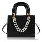 Bolso Mariconera Crossbody Moda Dama Con Cadenas