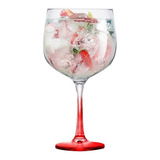 2 Taças Gin De Vidro 650ml Ideal Beefeater Tanqueray Bombay Cor Vermelho