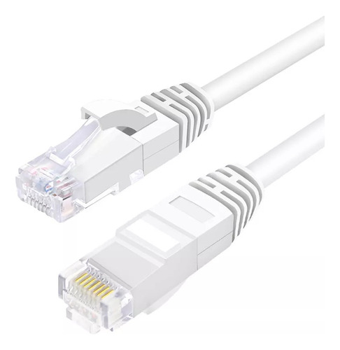 Pack 50 Cable De Red 3 Metros Cat 6 Rj45 Lan Blanco