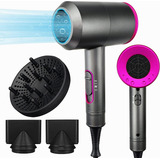 Secador De Pelo De Iones Negativos Cuidado Del Cabello 1800w Color Purpura